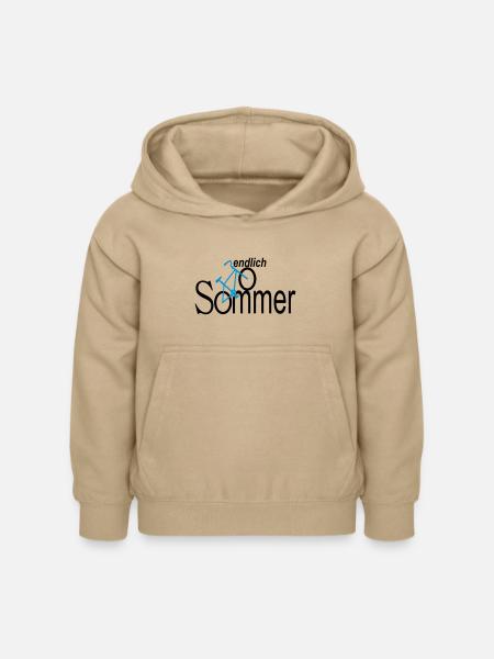 endlich sommer - Kinder Hoodie - Sand