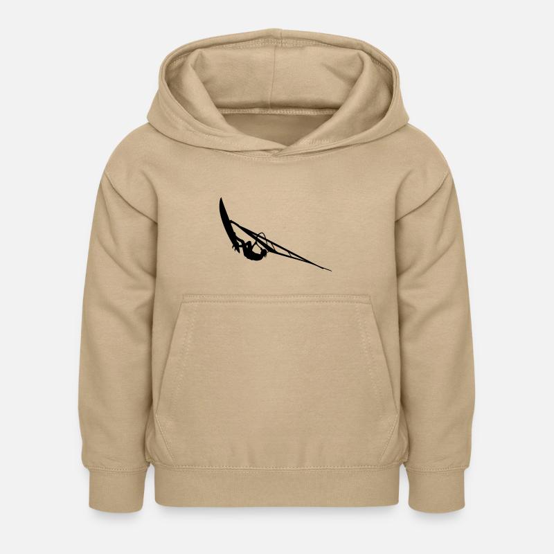 Planche à voile - Sweat à capuche Enfant - jaune sable