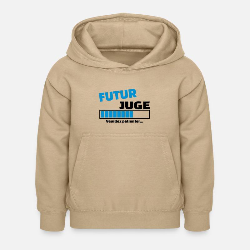 futur juge - Sweat à capuche Enfant - jaune sable