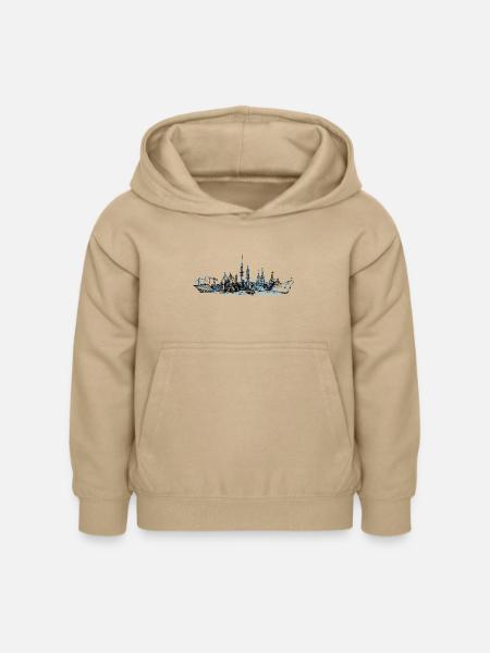 Hamburg gezeichnet - Kinder Hoodie - Sand