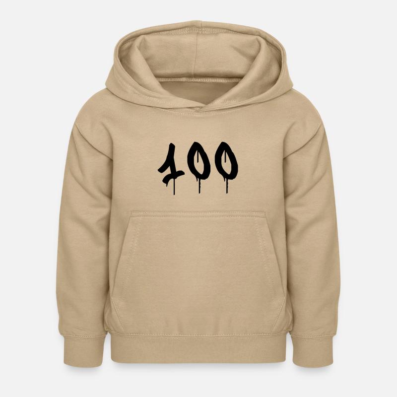 Graffiti : 100 - Kids Hoodie - sand