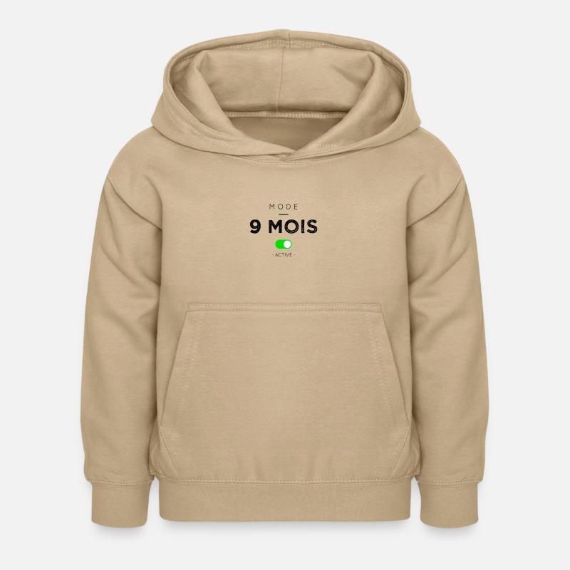 Mode 9 mois activé - Sweat à capuche Enfant - jaune sable