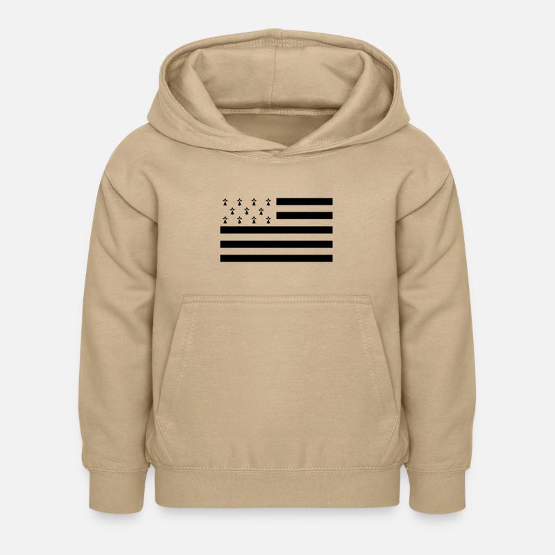breizh - Sweat à capuche Enfant - jaune sable