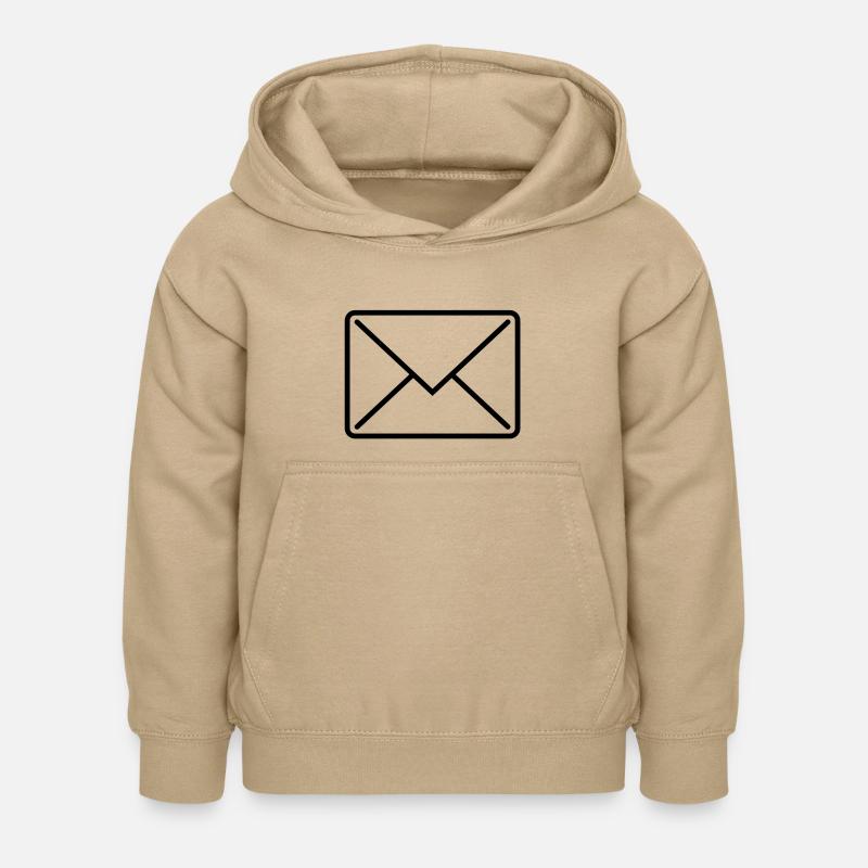 briefumschlag_icon1 - Kids Hoodie - sand