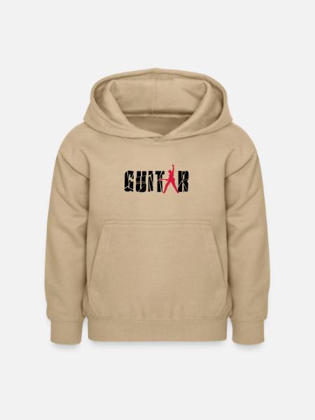 guitar player - Kinder Hoodie - Sand