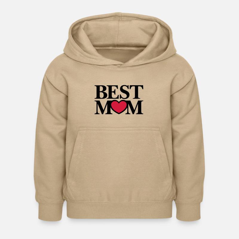 Best Mom - Sweat à capuche Enfant - jaune sable