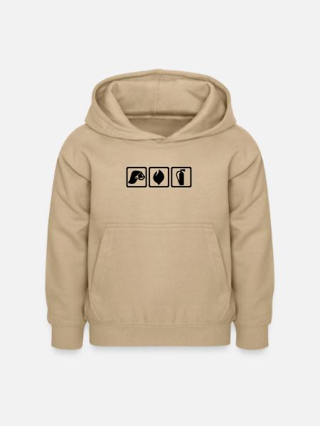 Feuerwehr - Kinder Hoodie - Sand