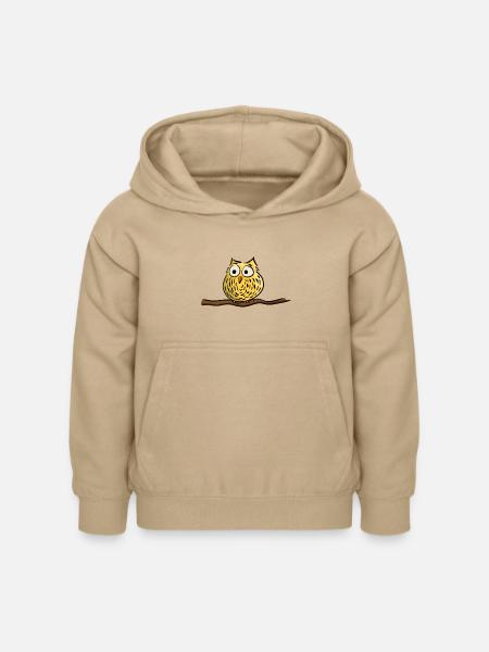 Cute owl - Kinder Hoodie - Sand