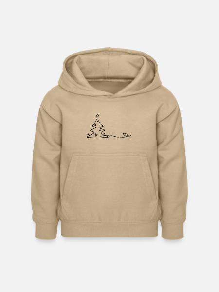 Weihnachten - Weihnachtsbaum - Kinder Hoodie - Sand