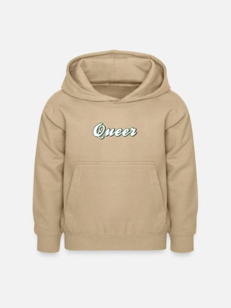 Unauffälliges Queer Design - Kinder Hoodie - Sand