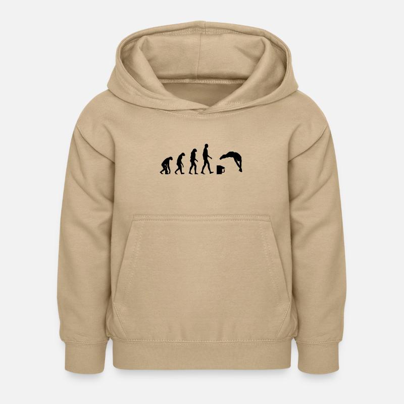 Evolution / Natation - Sweat à capuche Enfant - jaune sable