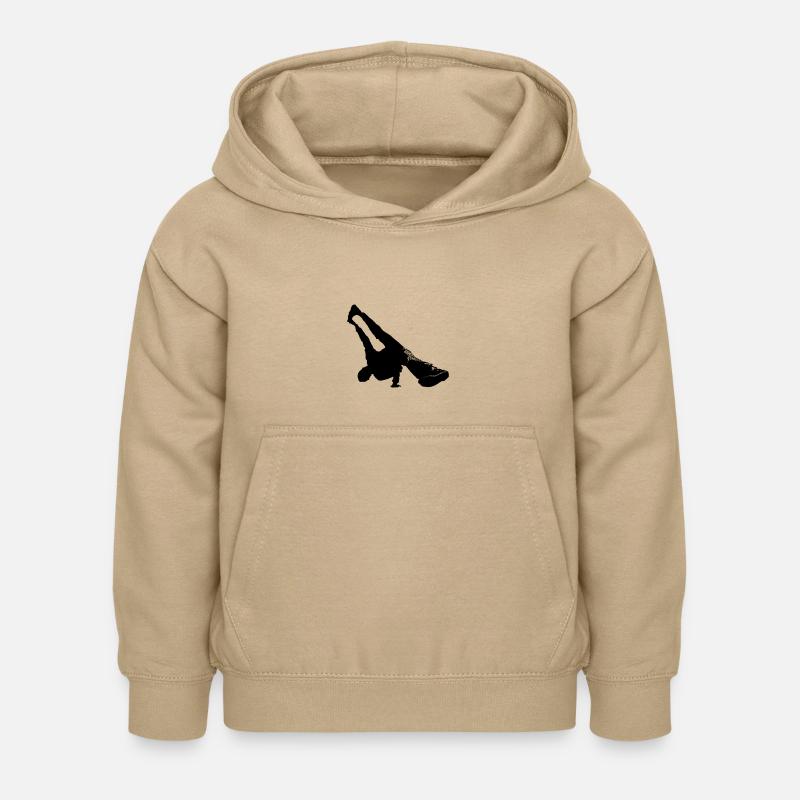 breakdance - Sweat à capuche Enfant - jaune sable