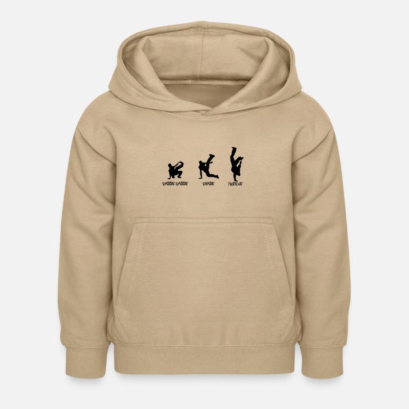 breakdance - Sweat à capuche Enfant - jaune sable