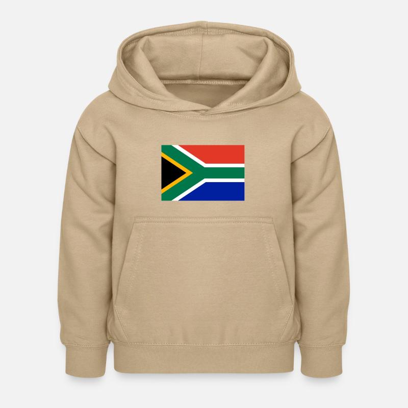 Afrique du Sud drapeau bannière - Sweat à capuche Enfant - jaune sable