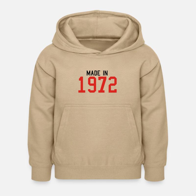 1972 - Sweat à capuche Enfant - jaune sable