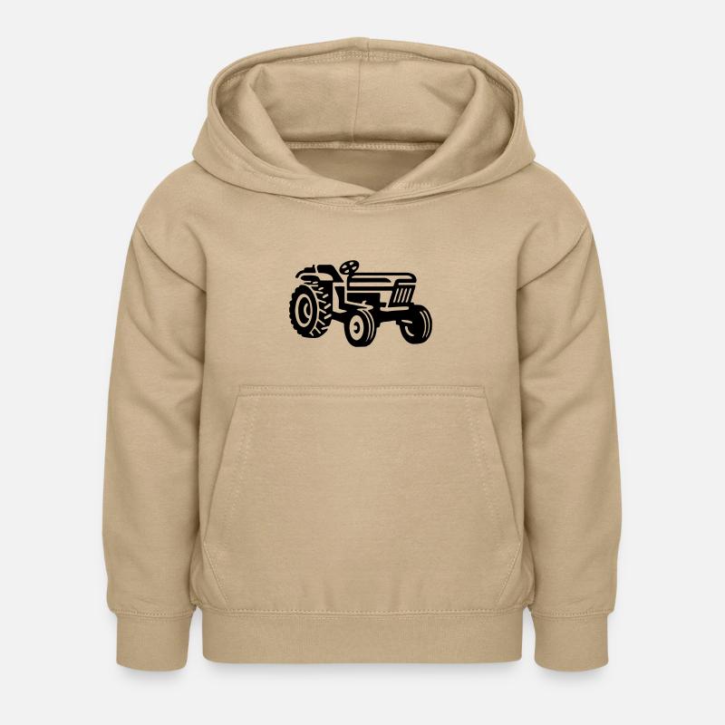 Traktor3 - Sweat à capuche Enfant - jaune sable