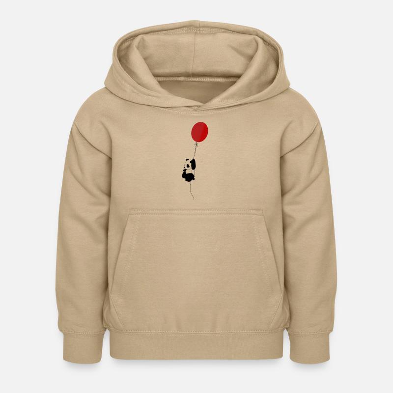 Panda - Sweat à capuche Enfant - jaune sable