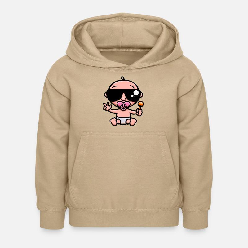 Bébé Coolpink - Sweat à capuche Enfant - jaune sable