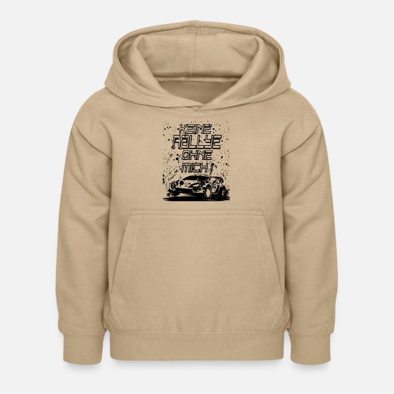 pas de rallye sans MOI - Sweat à capuche Enfant - jaune sable