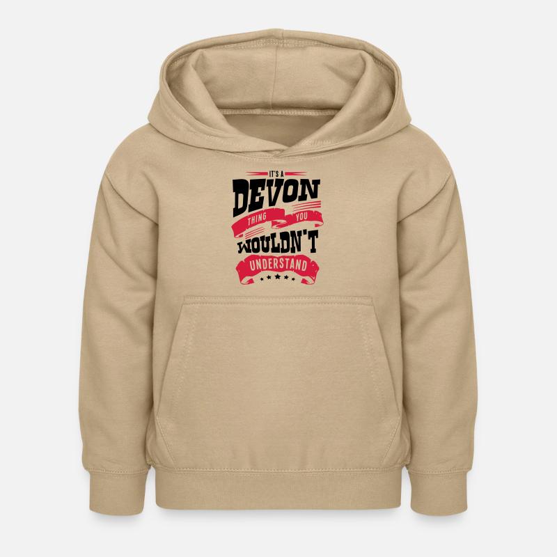 devon name thing you wouldnt understand - Kids Hoodie - sand
