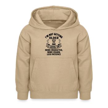 Ich werde nicht alt, Geburtstagsgeschenk,Humor - Kinder Hoodie - Sand - Vorne - AI Model Kid Female (0cm)