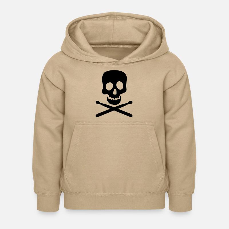 drums - Sweat à capuche Enfant - jaune sable