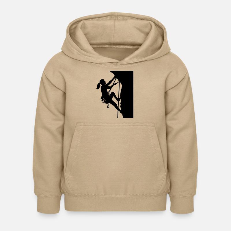Escalade - Sweat à capuche Enfant - jaune sable