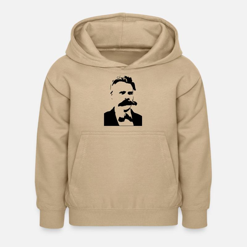 Friedrich Nietzsche - Sweat à capuche Enfant - jaune sable