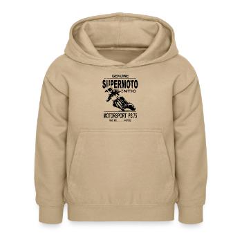 Supermoto - Kinder Hoodie - Sand - Vorne - AI Model Kid Female (0cm)