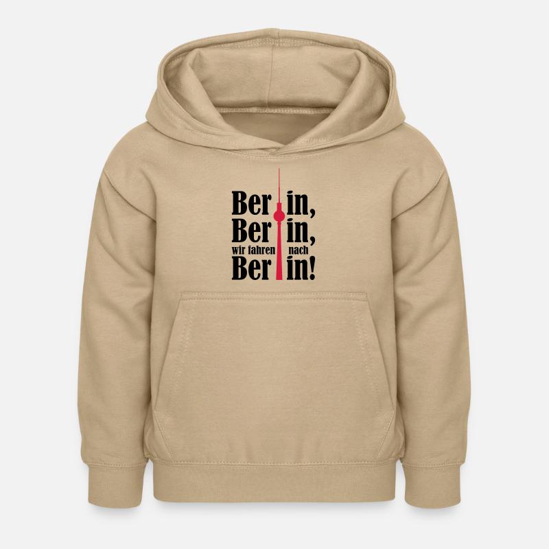 Berlin Berlin, we are going to Berlin 2c - Kids Hoodie - sand