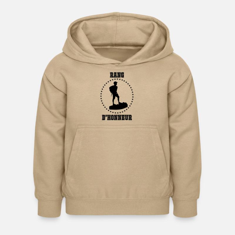 Rang d'honneur - Sweat à capuche Enfant - jaune sable