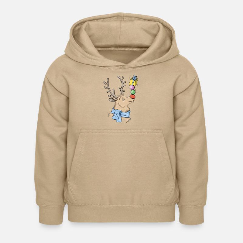 Renne - Sweat à capuche Enfant - jaune sable