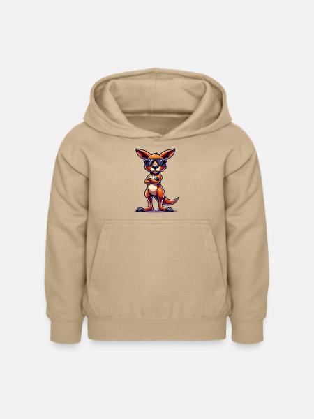 Kangaroo Comic - Kinder Hoodie - Sand