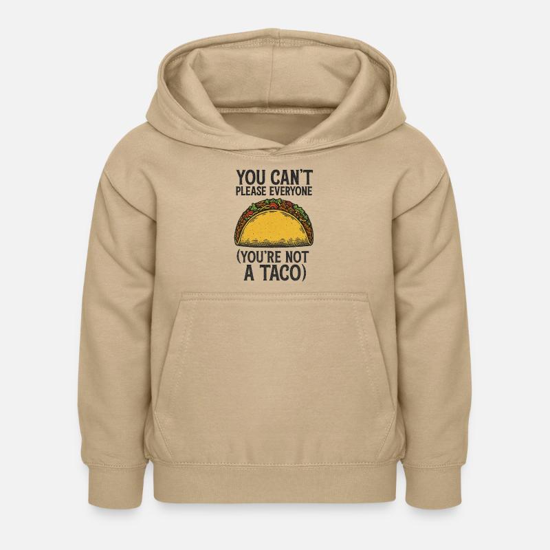Vous n’êtes pas un taco - Sweat à capuche Enfant - jaune sable