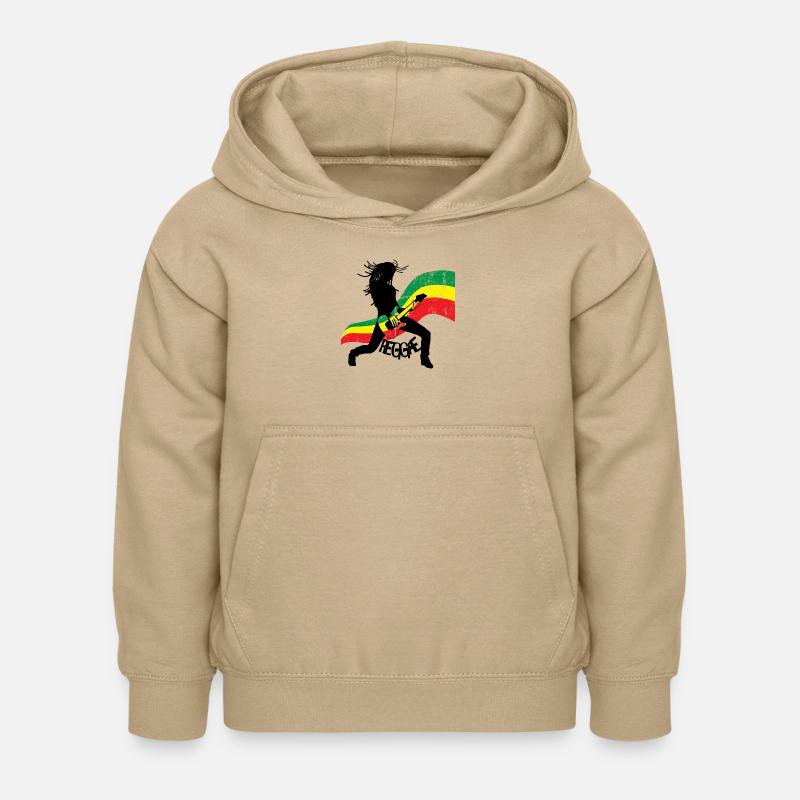 Reggae - Sweat à capuche Enfant - jaune sable