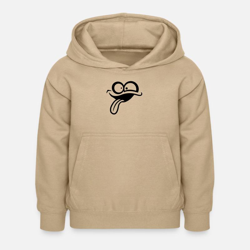 Comic face crazy - Kids Hoodie - sand