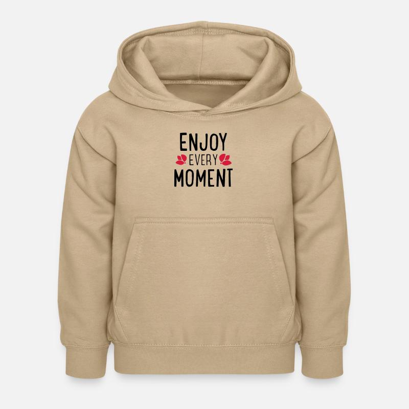 Des phrases drôles - Sweat à capuche Enfant - jaune sable