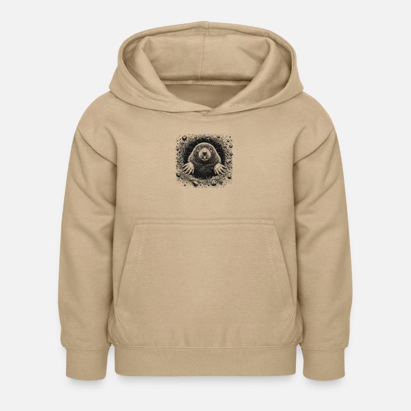 Maulwurf - Hoodie til børn - sand