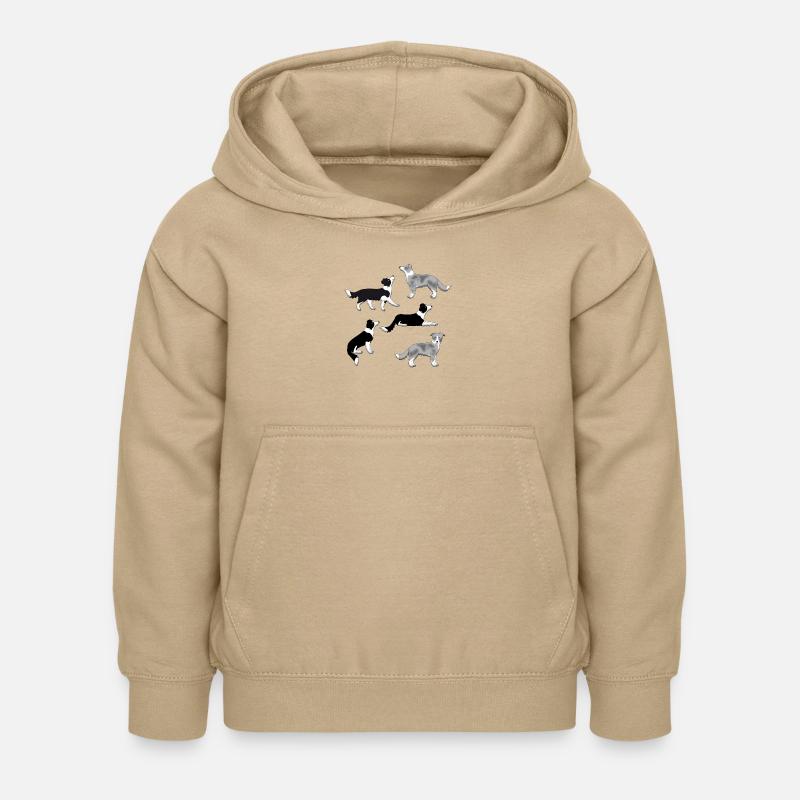 Sélection de Border Collie - Sweat à capuche Enfant - jaune sable