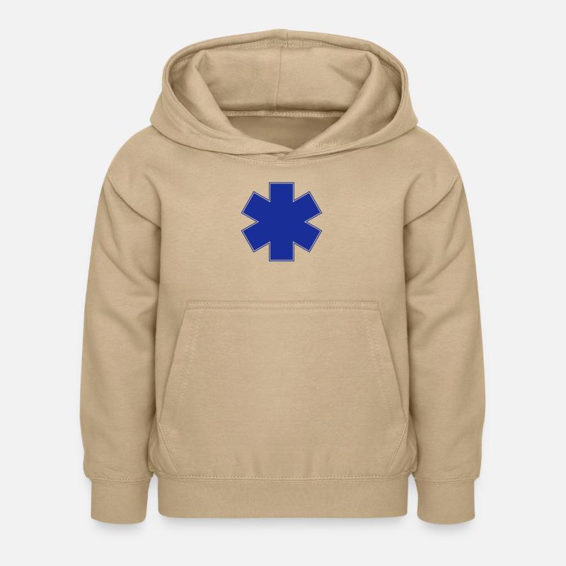 ambulancier logo - Sweat à capuche Enfant - jaune sable