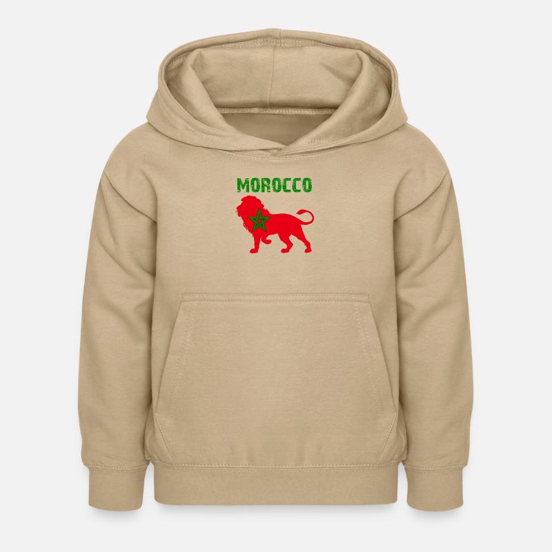 MAROC MAROC MAROC leon - Sweat à capuche Enfant - jaune sable
