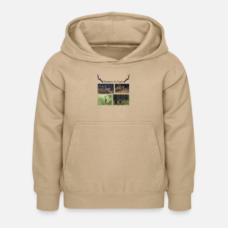 chasse - Sweat à capuche Enfant - jaune sable