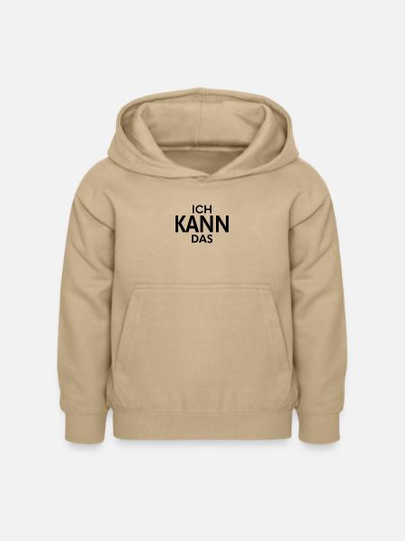 ich kann das MOTIVATION - Kinder Hoodie - Sand