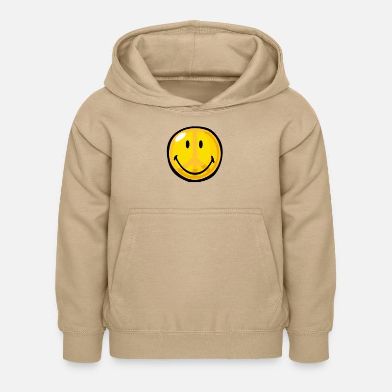 Smiley cnd symbol - Luvtröja barn - sand