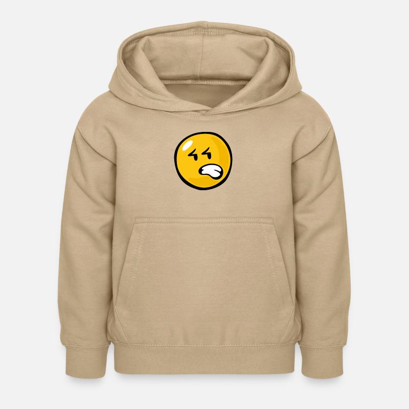 Smiley Anger Aggravation - Sweat à capuche Enfant - jaune sable