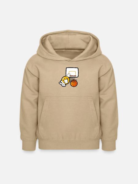 Smiley Basketball - Kinder Hoodie - Sand