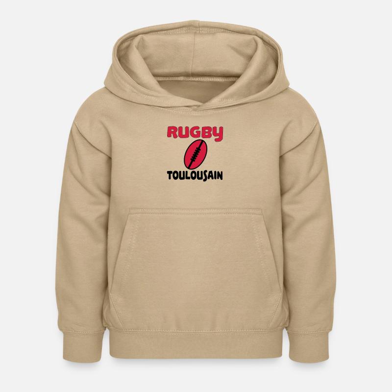 Rugby toulousain - Sweat à capuche Enfant - jaune sable