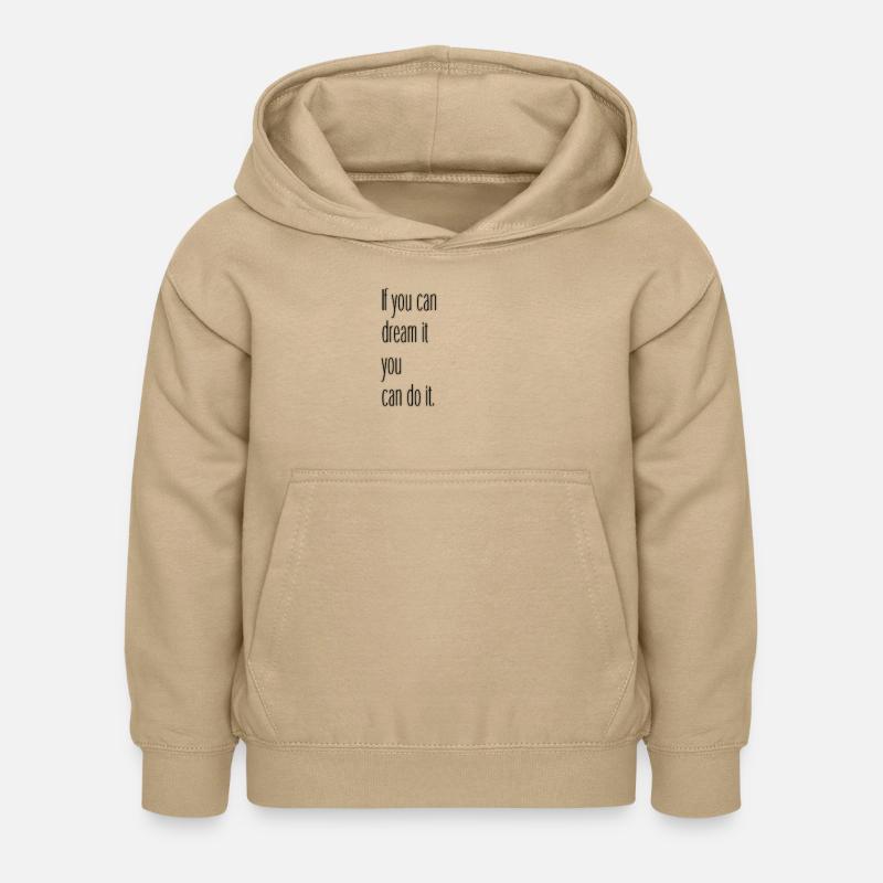 motivation - Sweat à capuche Enfant - jaune sable
