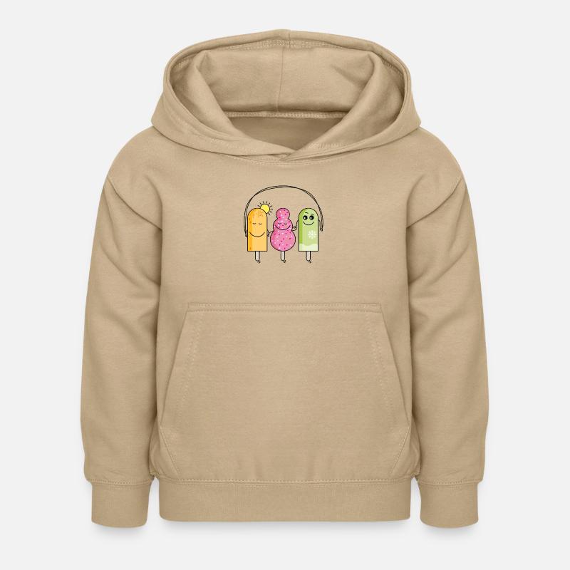 Glace - Sweat à capuche Enfant - jaune sable