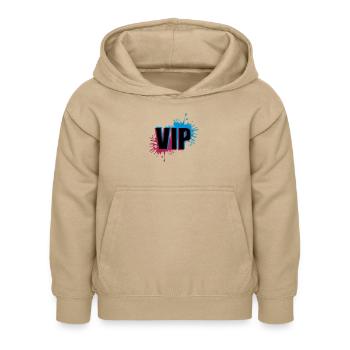Effet 3D VIP - Sweat à capuche Enfant - jaune sable - Devant - AI Model Kid Female (0cm)